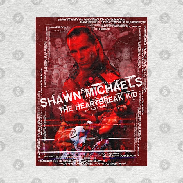 Shawn Michaels fanmade art by SAN ART STUDIO 